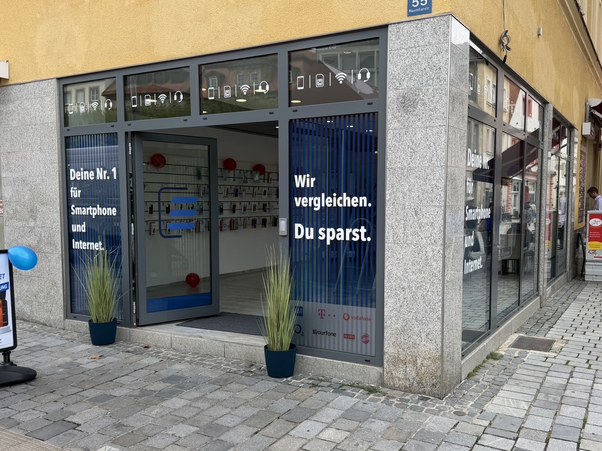 EasyTel Ladenlokal in der Maximilianstraße 55, Bayreuth